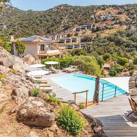 Superbe Avec Piscine Chauffée Et Vue à Palombaggia Porto Vecchio