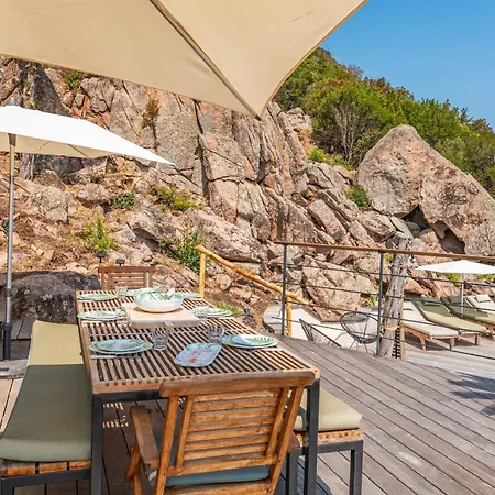 Superbe Avec Piscine Chauffée Et Vue à Palombaggia Villa *