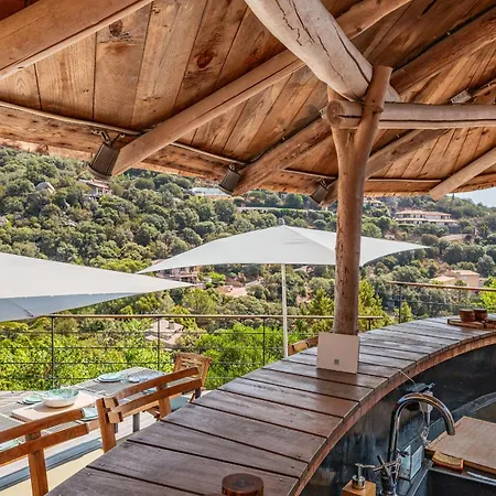 Superbe Avec Piscine Chauffée Et Vue à Palombaggia Villa Porto Vecchio